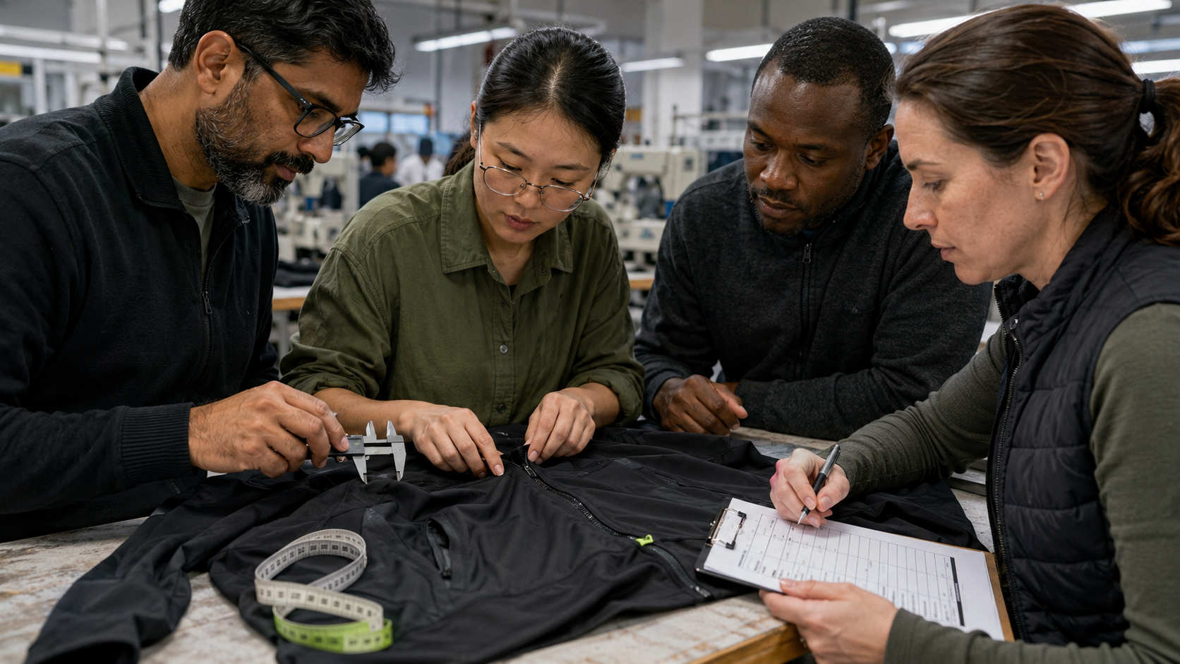 Apparel sample inspection and measurement